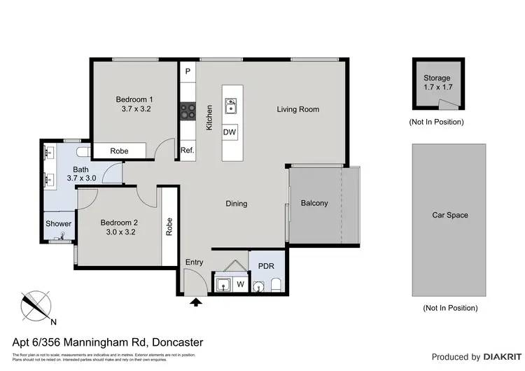 Floorplan of Homely apartment listing, 6/356 Manningham Rd, Doncaster VIC 3108