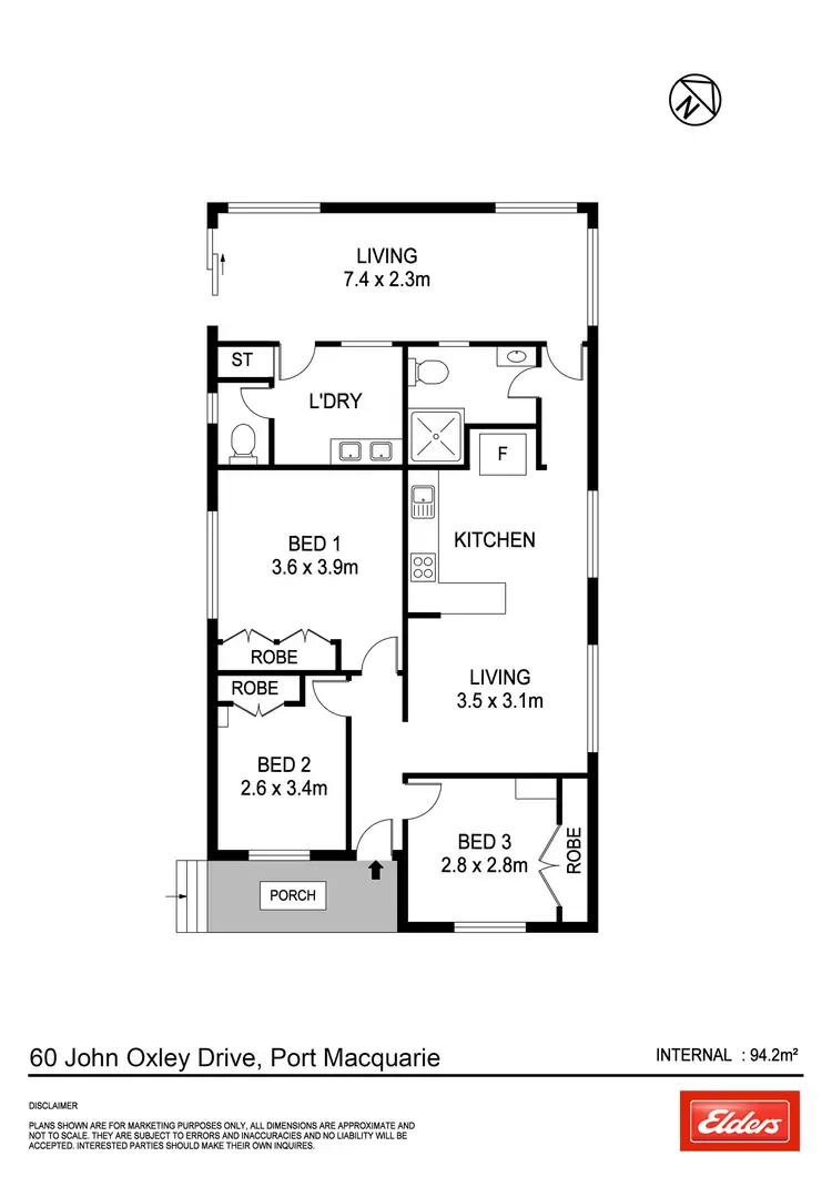 Floorplan of Homely house listing, 60 John Oxley Drive, Port Macquarie NSW 2444