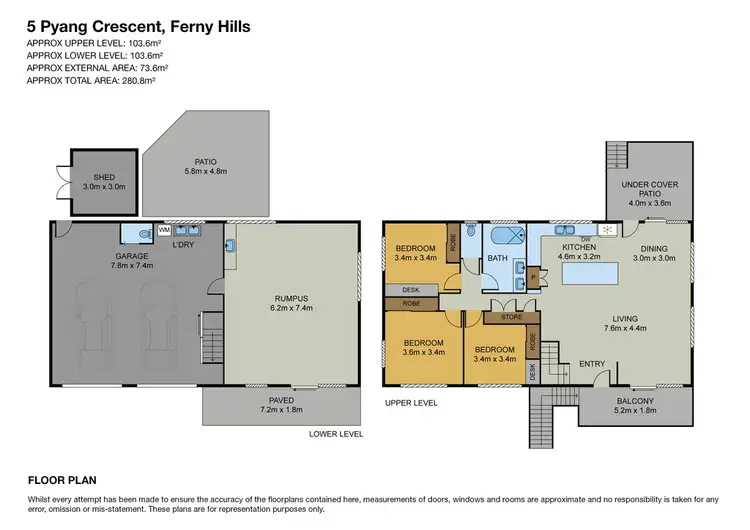 Floorplan of Homely house listing, 5 Pyang Grove, Ferny Hills QLD 4055