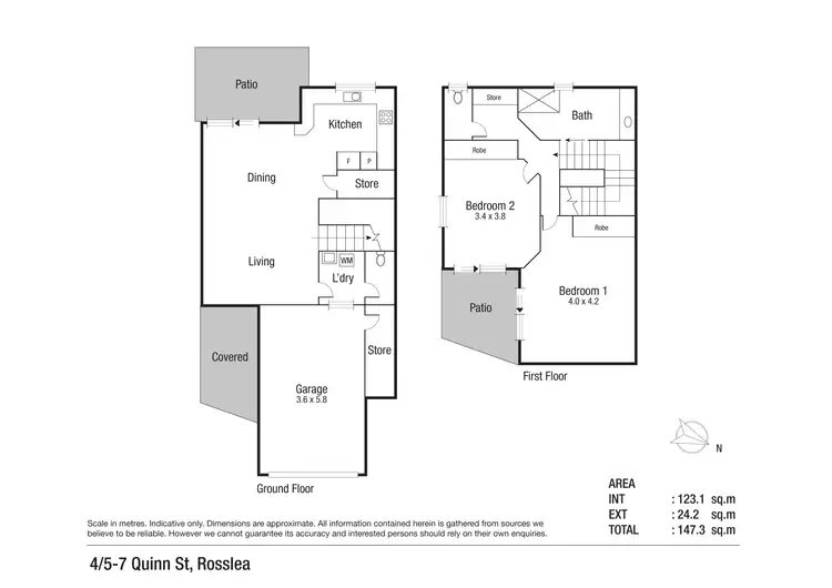 Floorplan of Homely townhouse listing, 4/5-7 Quinn Street, Rosslea QLD 4812
