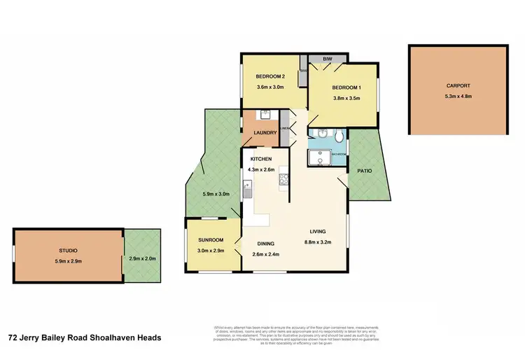 Floorplan of Homely house listing, 72 Jerry Bailey Road, Shoalhaven Heads NSW 2535