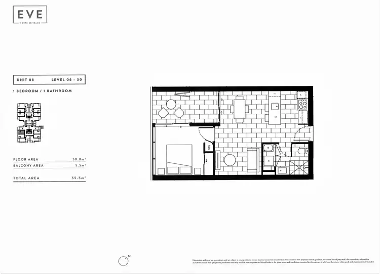 Floorplan of Homely apartment listing, 21808/28 Merivale Street, South Brisbane QLD 4101