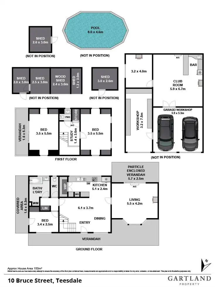 Floorplan of Homely house listing, 10 Bruce Street, Teesdale VIC 3328