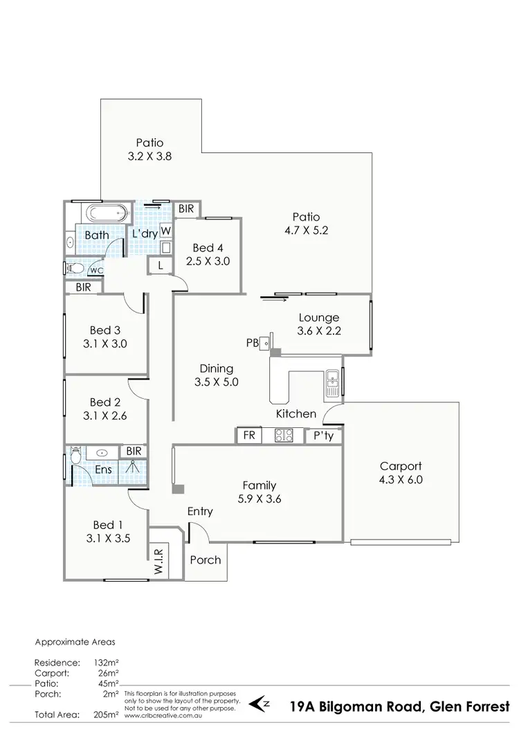 Floorplan of Homely house listing, 19a Bilgoman Road, Glen Forrest WA 6071