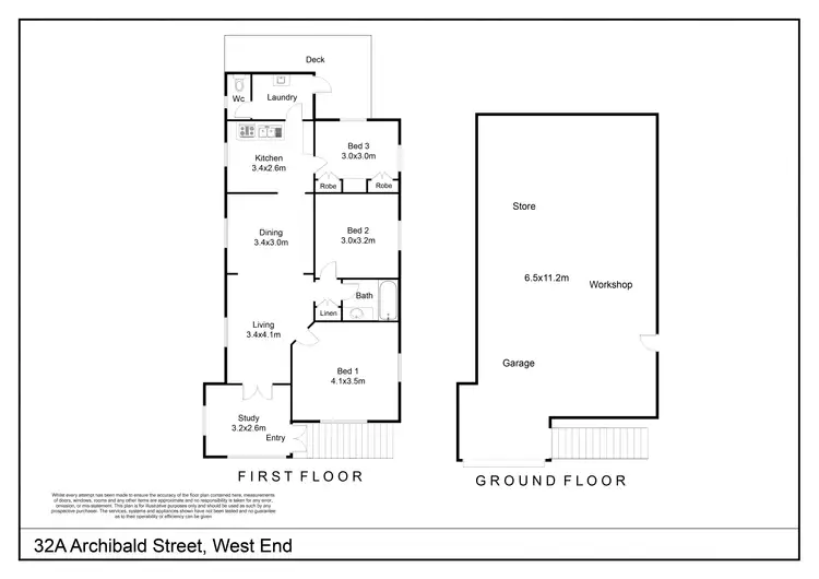 Floorplan of Homely house listing, 32A Archibald St, West End QLD 4101