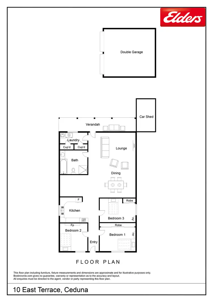 Floorplan of Homely house listing, 10 East Terrace, Ceduna SA 5690