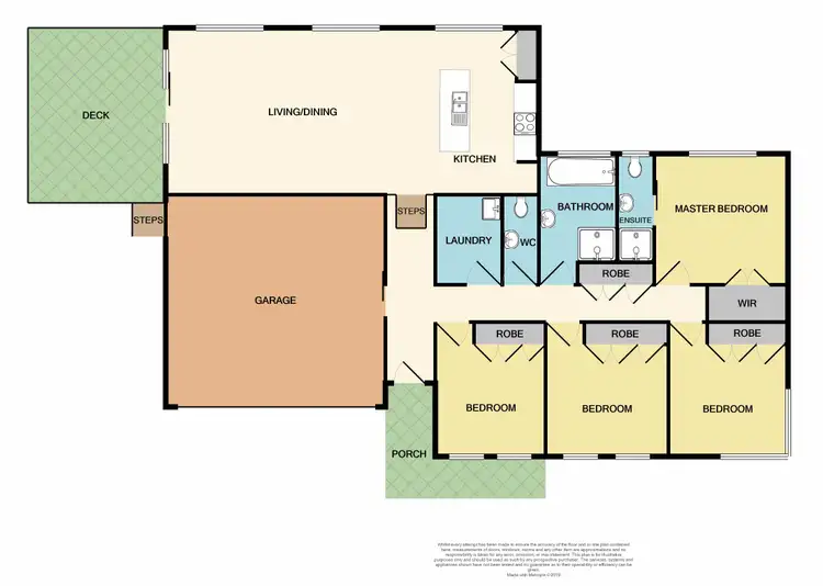 Floorplan of Homely house listing, 3 Crown Close, Rutherford NSW 2320