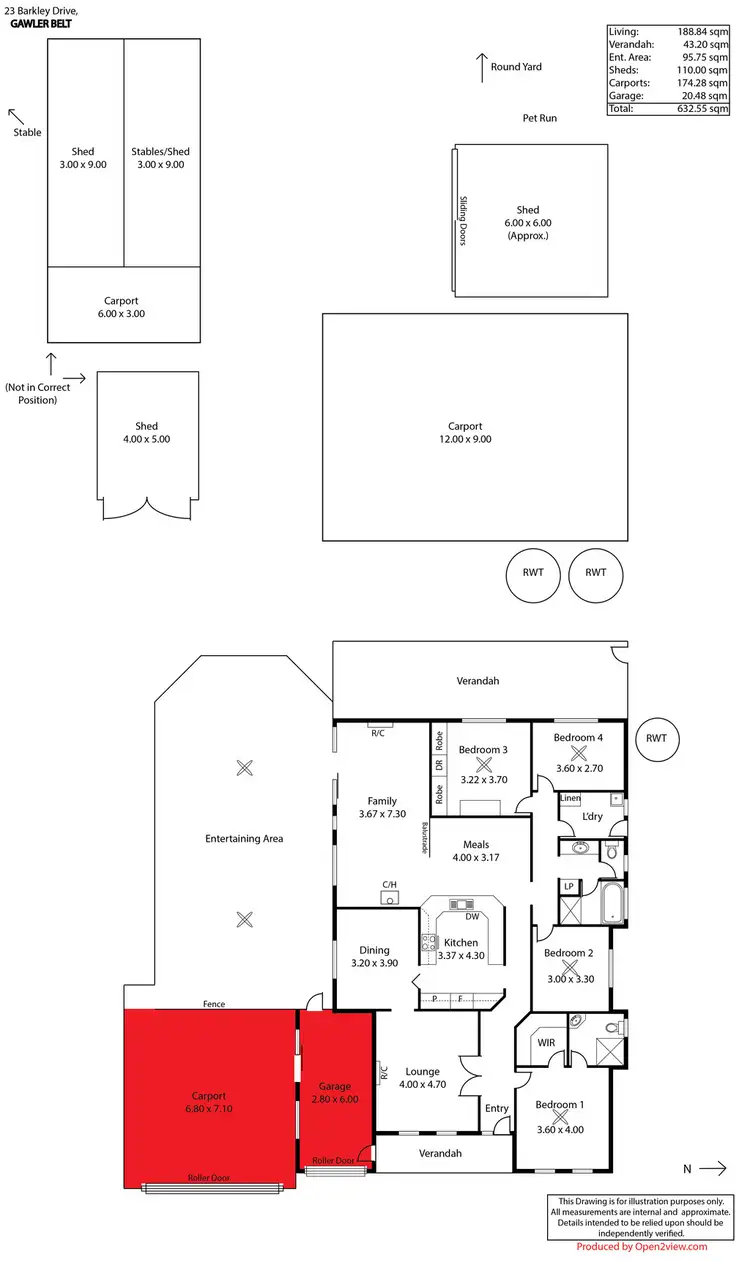 Floorplan of Homely house listing, 23 Barkley Drive, Gawler Belt SA 5118