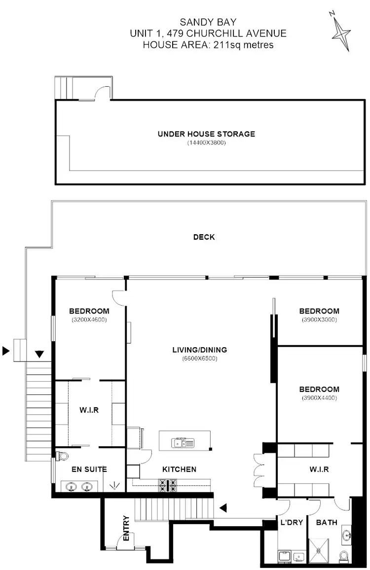 Floorplan of Homely house listing, 1/479 Churchill Avenue, Sandy Bay TAS 7005