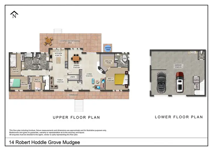 Floorplan of Homely house listing, 14 Robert Hoddle Grove, Mudgee NSW 2850