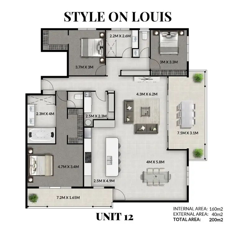 Floorplan of Homely unit listing, 12/12 Louis Street, Redcliffe QLD 4020