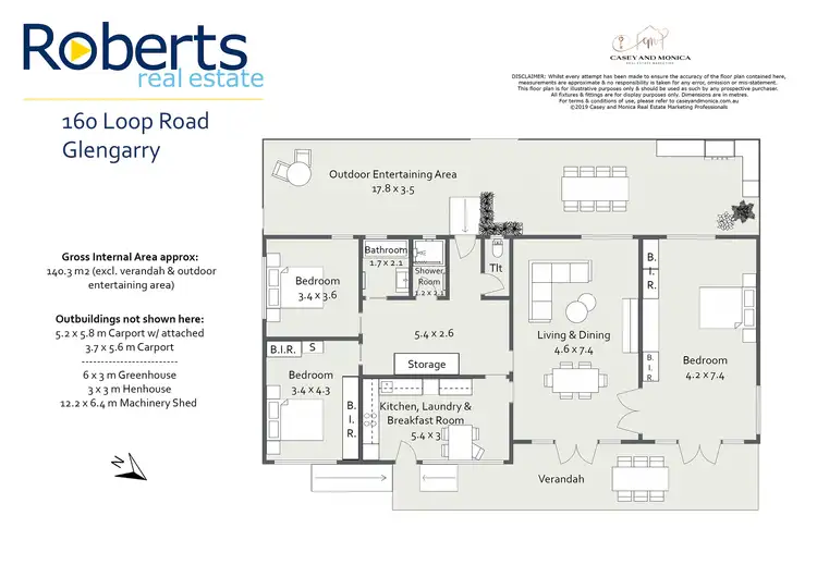 Floorplan of Homely house listing, 160 Loop Road, Glengarry TAS 7275