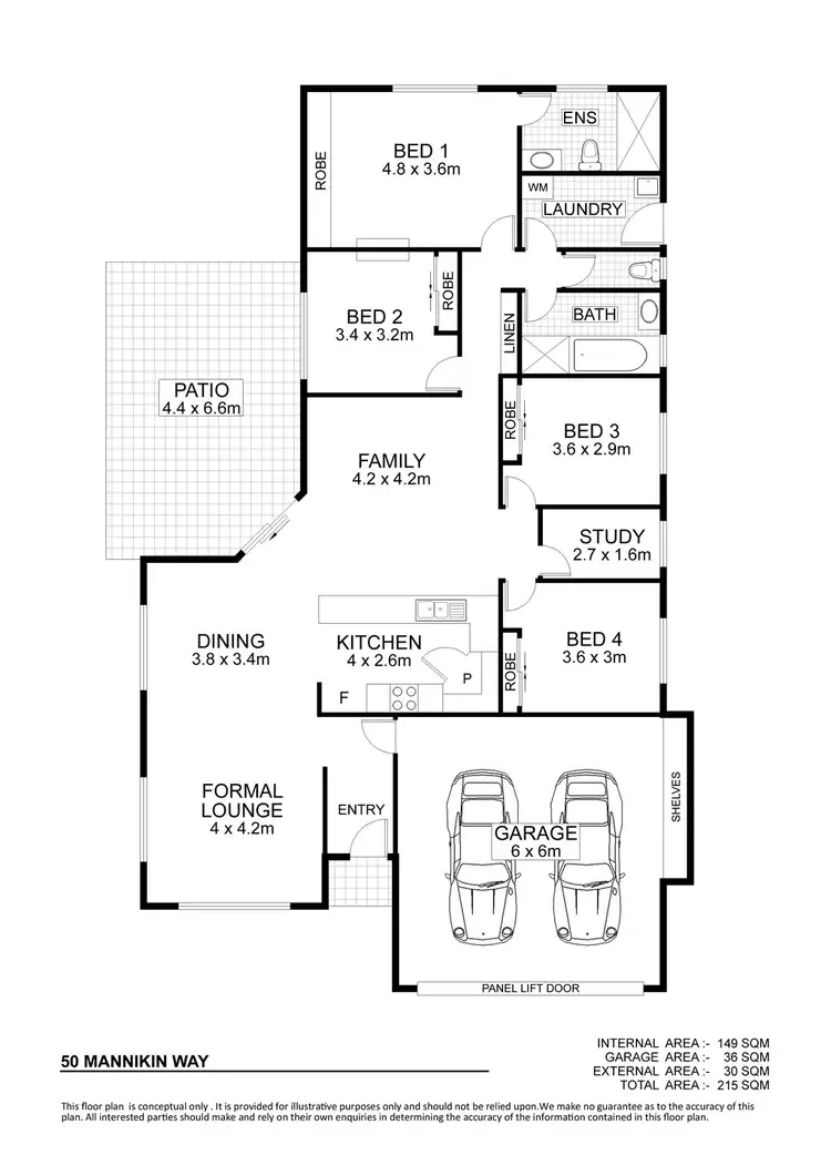 Floorplan of Homely house listing, 50 Mannikin Way, Bohle Plains QLD 4817
