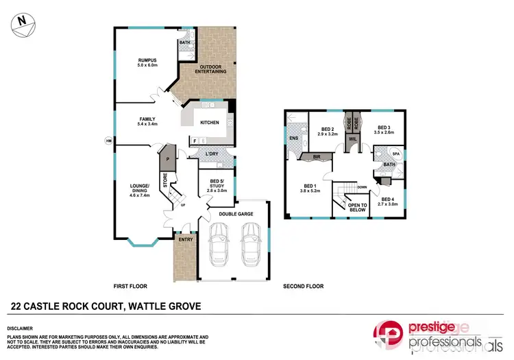 Floorplan of Homely house listing, 22 Castle Rock Court, Wattle Grove NSW 2173