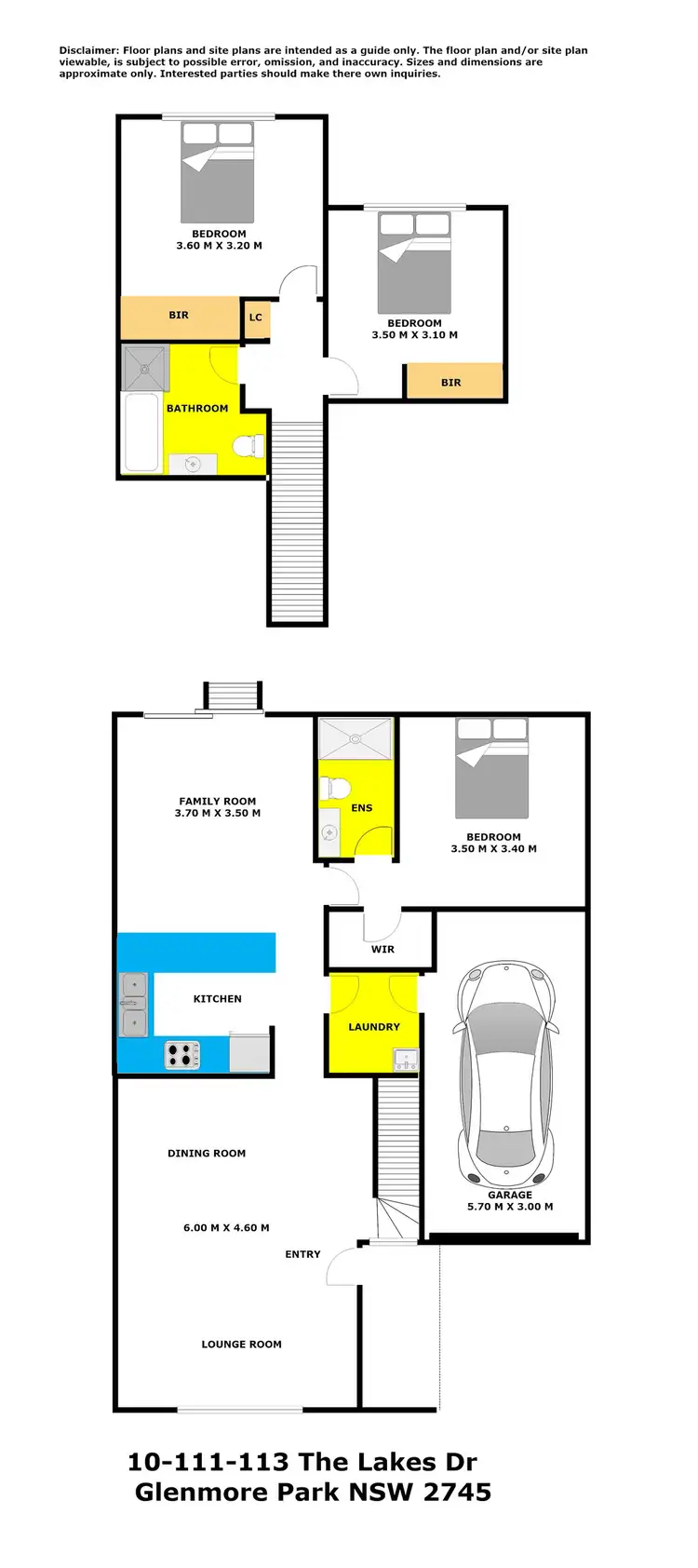 Floorplan of Homely villa listing, 10/113 The Lakes Drive, Glenmore Park NSW 2745