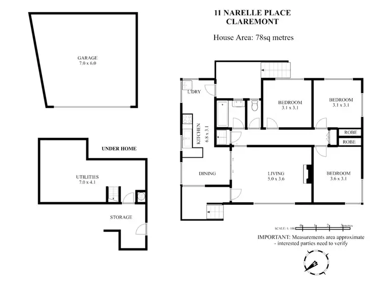 Floorplan of Homely house listing, 11 Narelle Place, Claremont TAS 7011