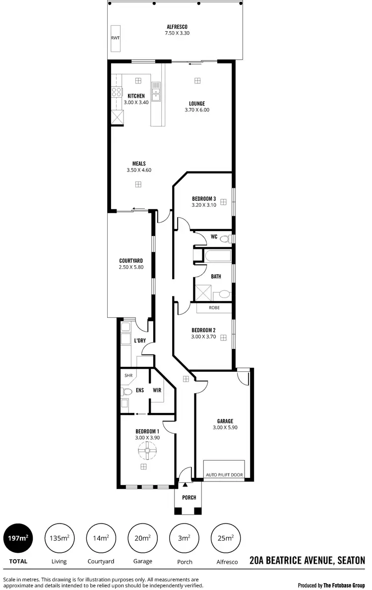 Floorplan of Homely house listing, 20A Beatrice Avenue, Seaton SA 5023