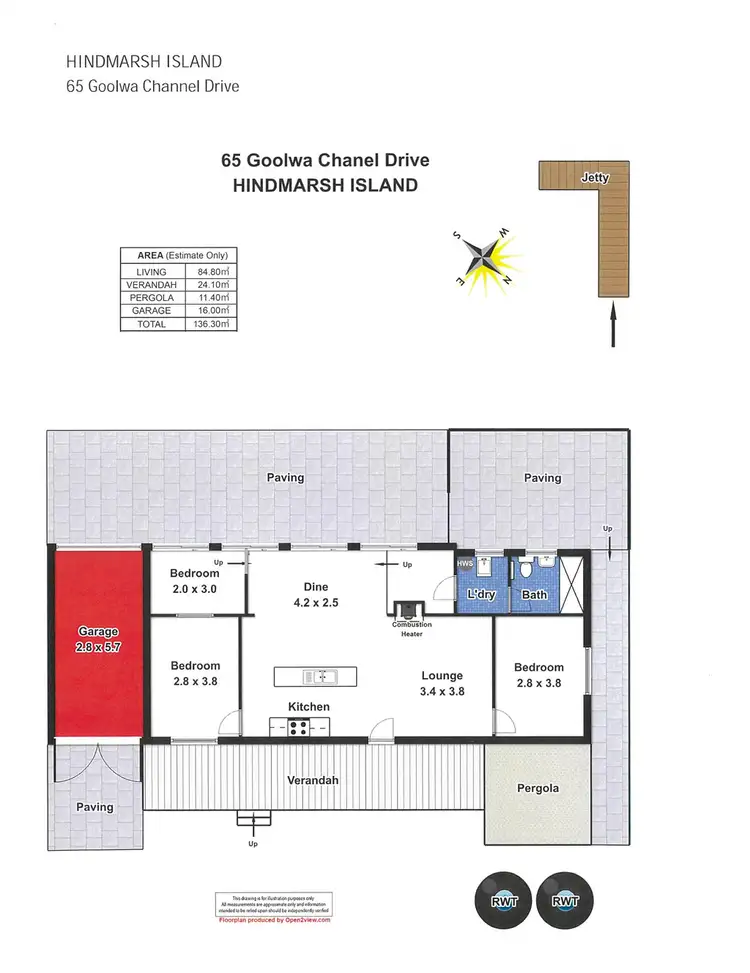 Floorplan of Homely house listing, 65 Goolwa Channel Drive, Hindmarsh Island SA 5214