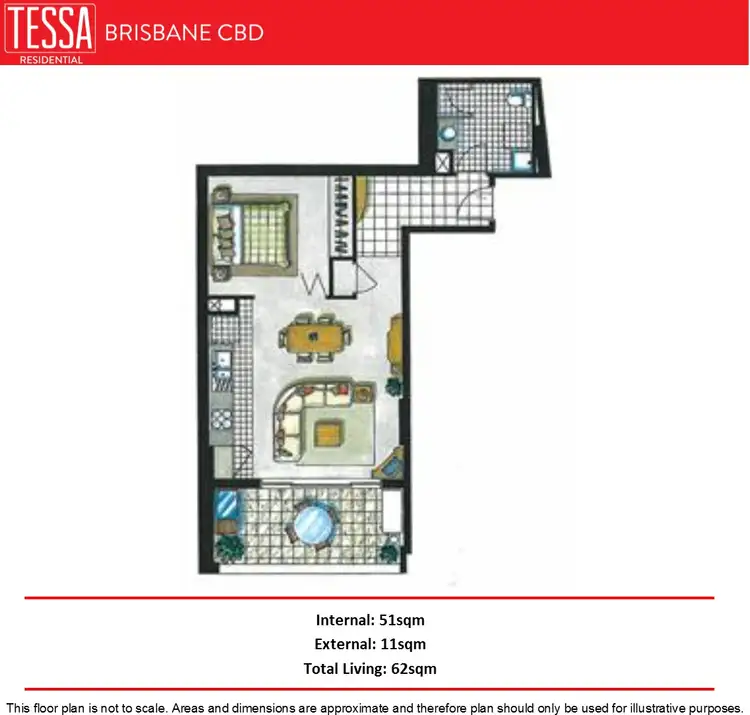 Floorplan of Homely apartment listing, 196/82 Boundary Street, Brisbane City QLD 4000