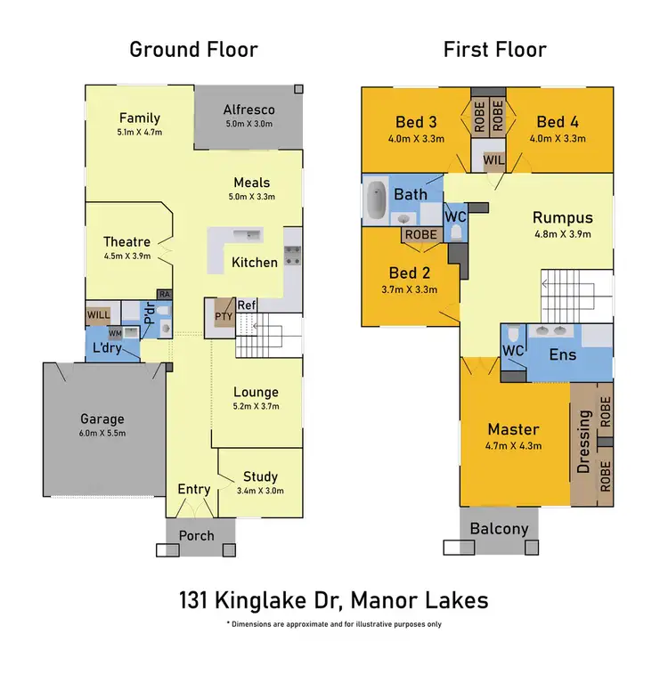 Floorplan of Homely house listing, 131 Kinglake Drive, Manor Lakes VIC 3024