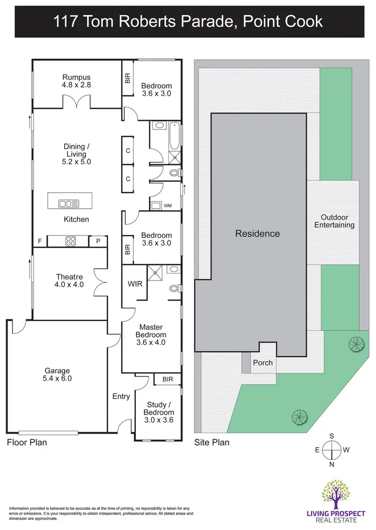 Floorplan of Homely house listing, 117 Tom Roberts Parade, Point Cook VIC 3030