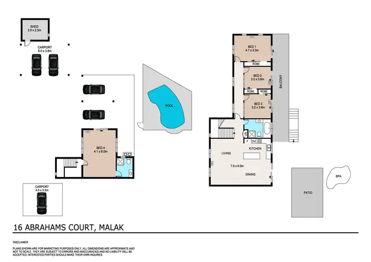Floorplan of Homely house listing, 16 Abrahams Court, Malak NT 812