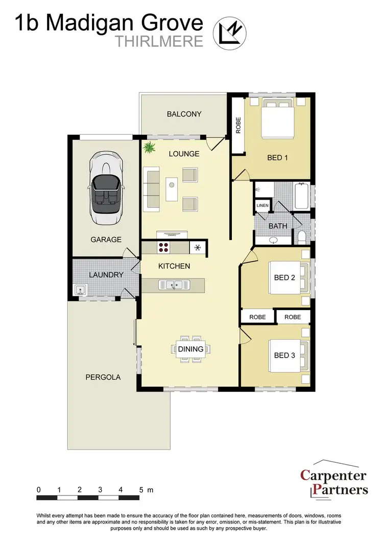 Floorplan of Homely house listing, 1B Madigan Grove, Thirlmere NSW 2572