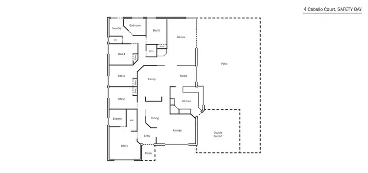 Floorplan of Homely house listing, 4 Caballo Court, Safety Bay WA 6169