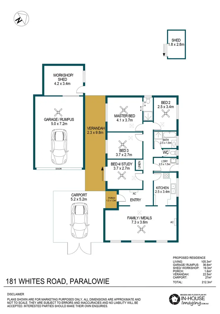 Floorplan of Homely house listing, 181 Whites Road, Paralowie SA 5108