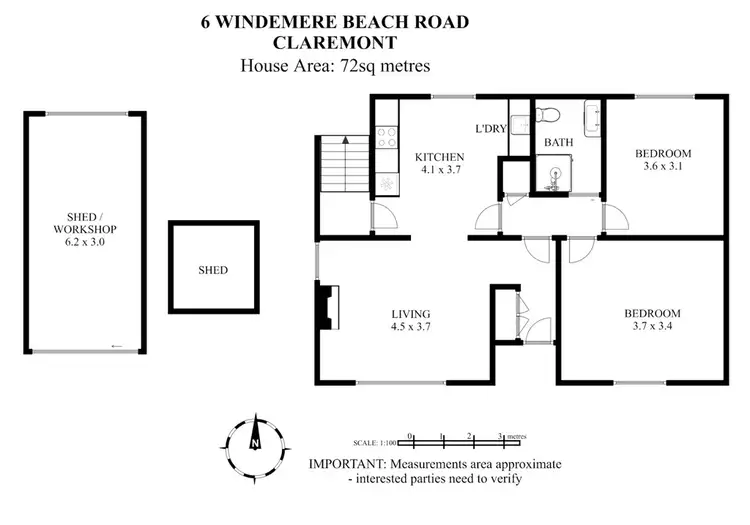 Floorplan of Homely house listing, 6 Windermere Beach Road, Claremont TAS 7011