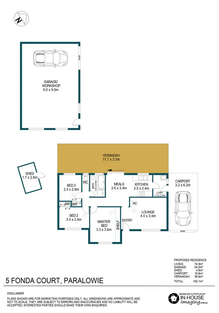 Floorplan of Homely house listing, 5 Fonda Court, Paralowie SA 5108