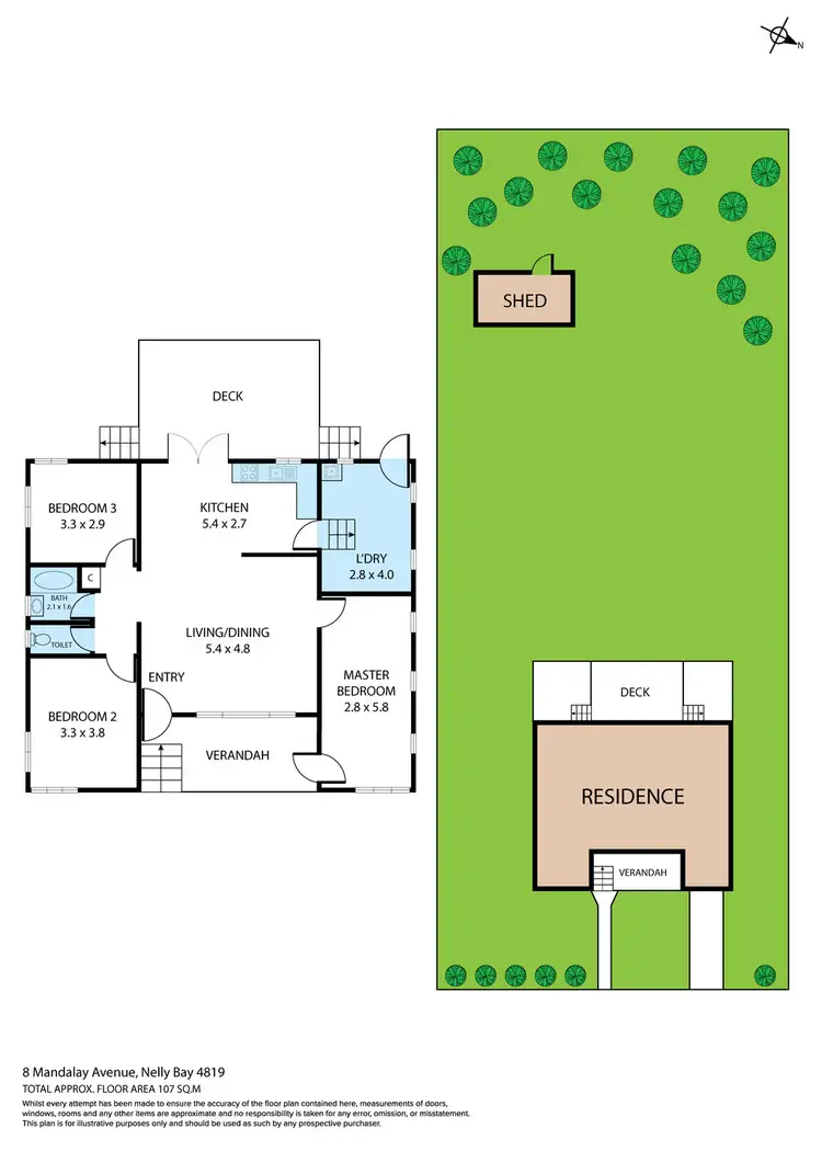 Floorplan of Homely house listing, 8 Mandalay Avenue, Nelly Bay QLD 4819