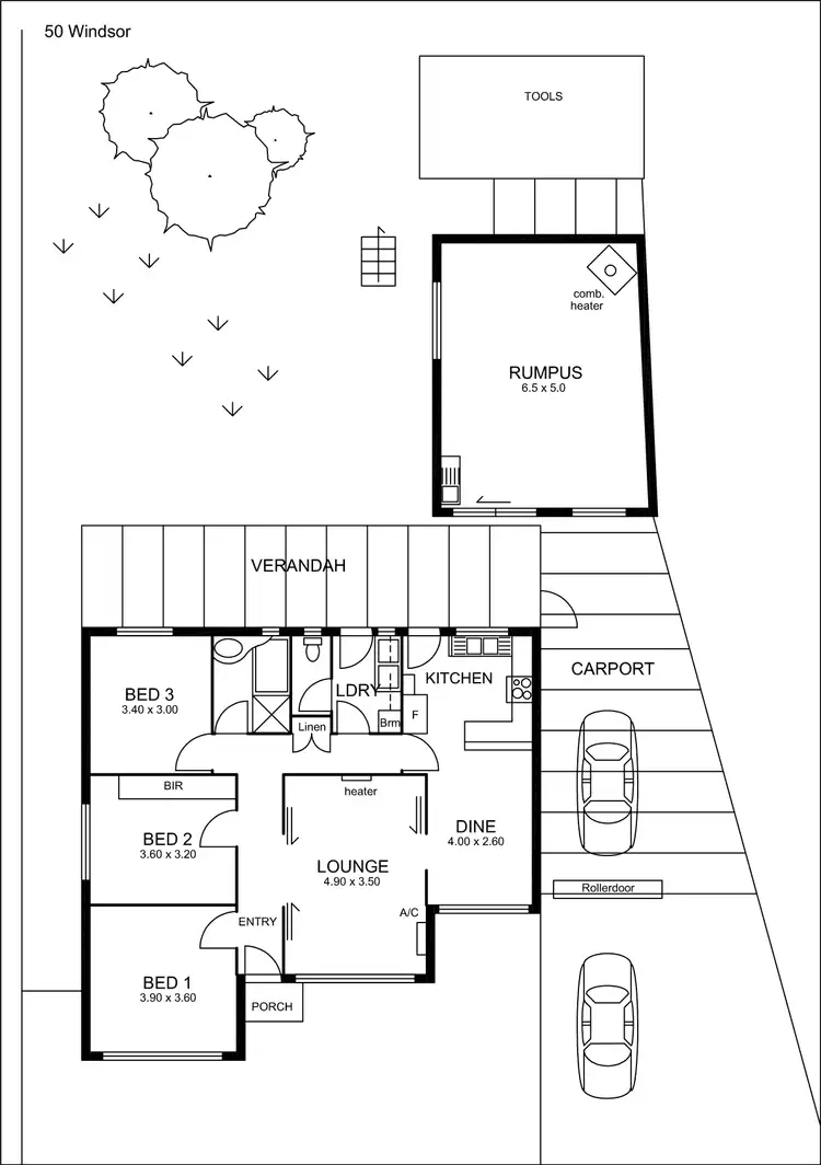 Floorplan of Homely house listing, 70 Windsor Grove (Adj. Klemzig), Windsor Gardens SA 5087