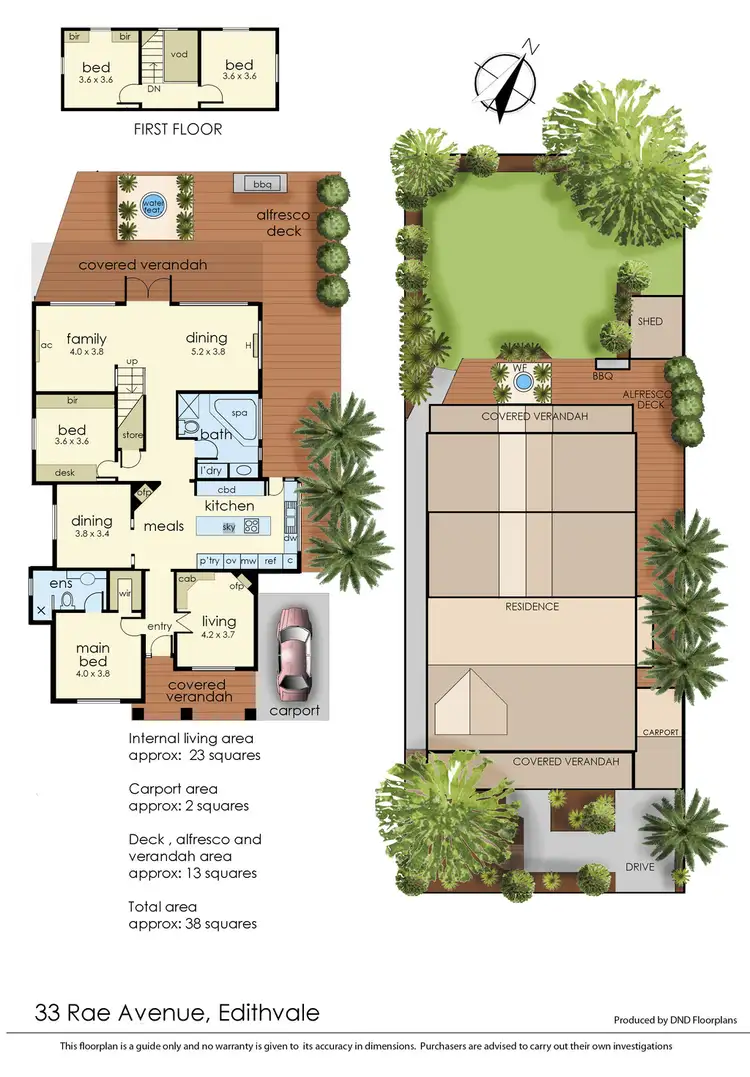 Floorplan of Homely house listing, 33 Rae Avenue, Edithvale VIC 3196