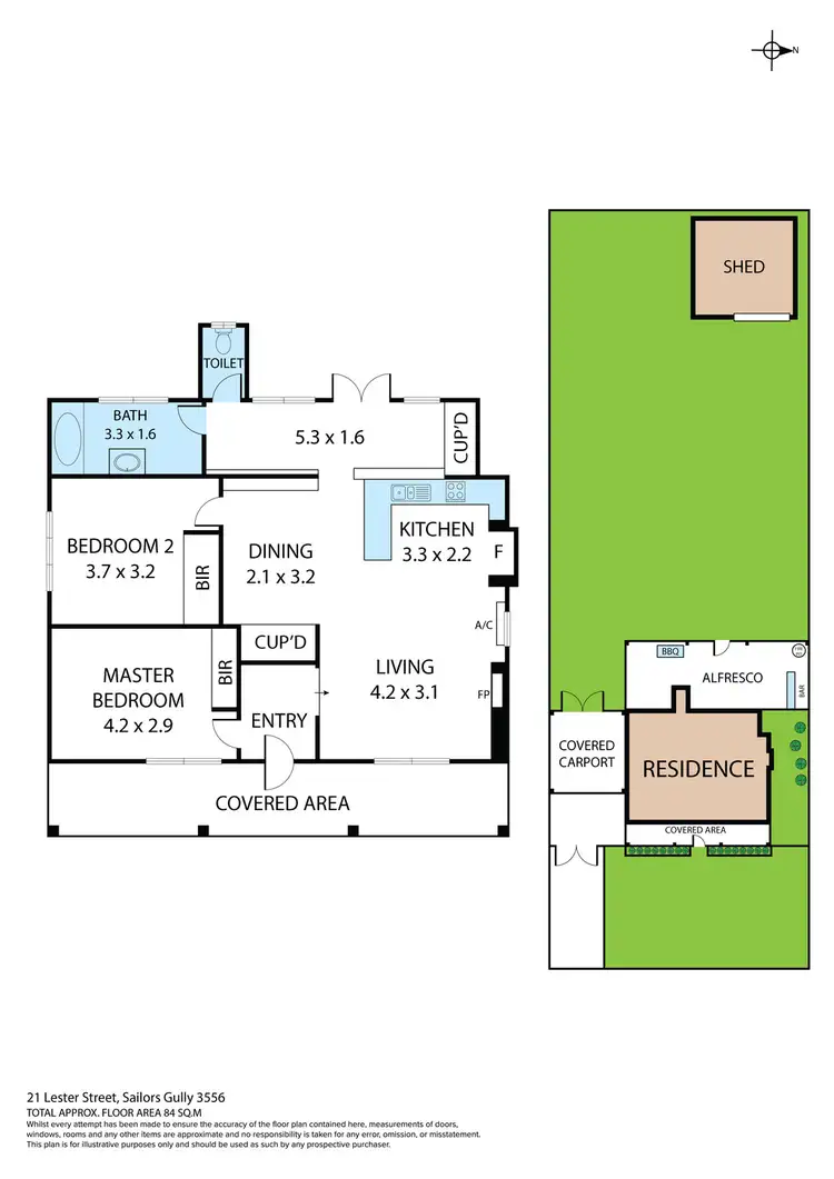Floorplan of Homely house listing, 21 Lester Street, Sailors Gully VIC 3556