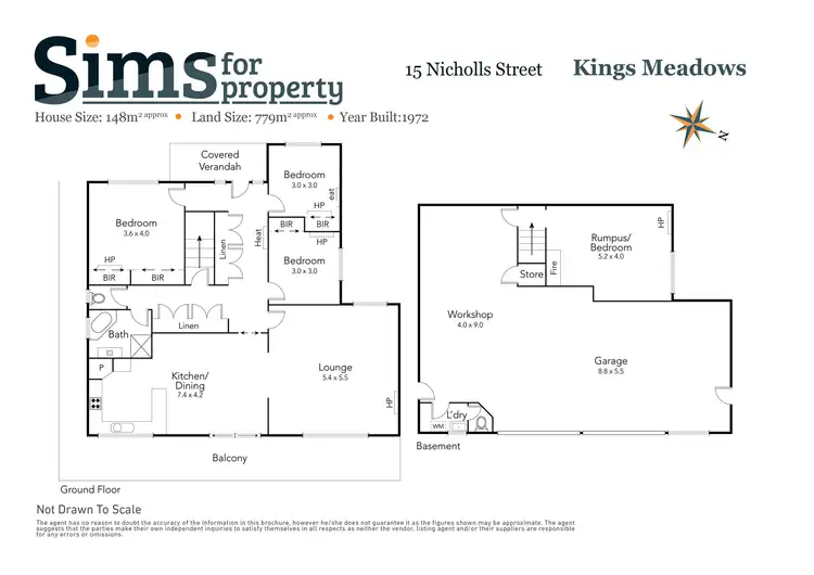 Floorplan of Homely house listing, 15 Nichols Street, Kings Meadows TAS 7249