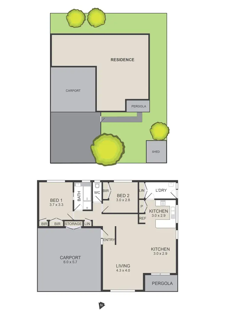 Floorplan of Homely unit listing, 3-247 Childs Road, Mill Park VIC 3082