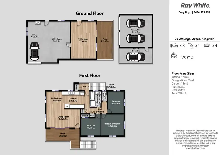 Floorplan of Homely house listing, 29 Attunga Street, Kingston QLD 4114