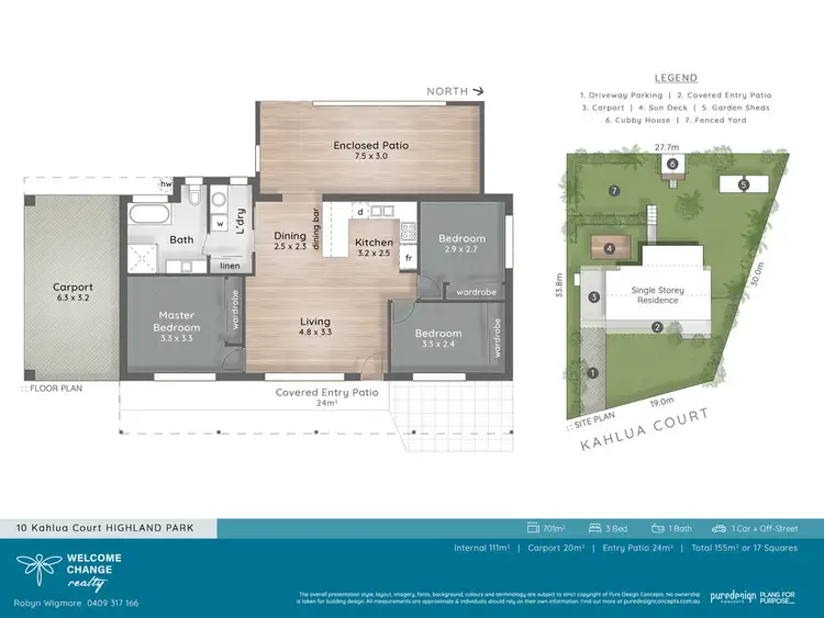 Floorplan of Homely house listing, 10 Kahlua Court, Highland Park QLD 4211