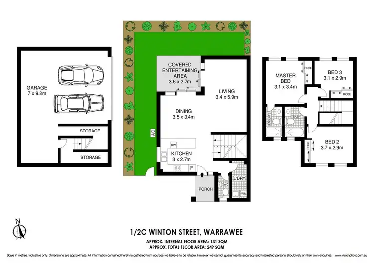 Floorplan of Homely townhouse listing, 1/2C Winton Street, Warrawee NSW 2074