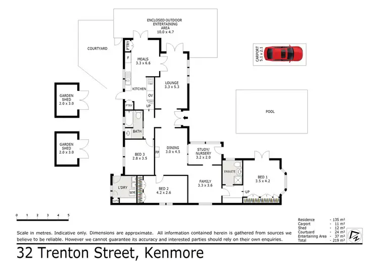 Floorplan of Homely house listing, 32 Trenton Street, Kenmore QLD 4069