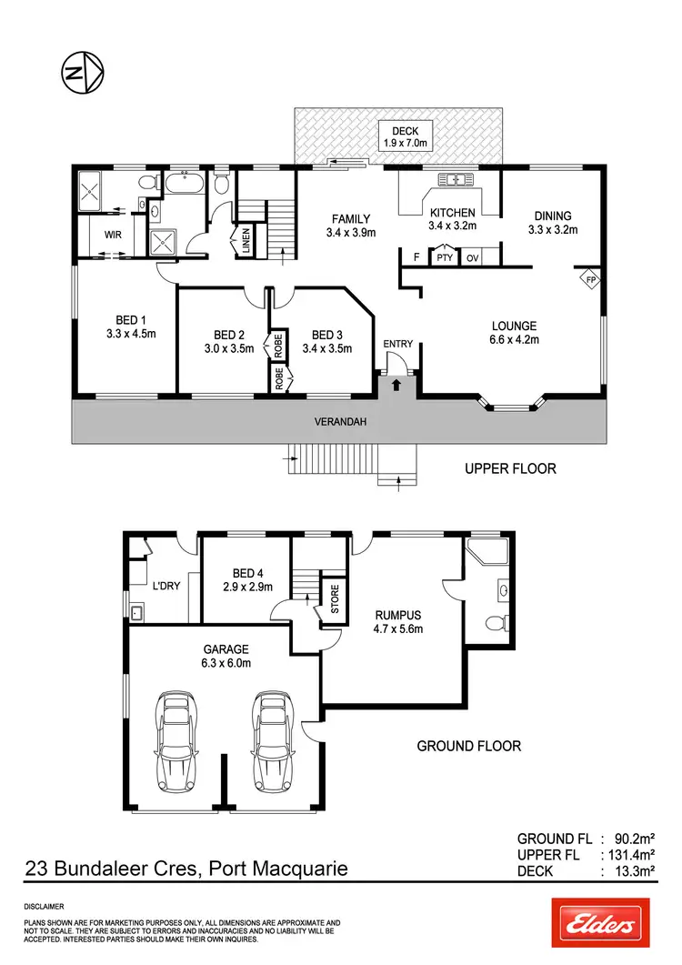 Floorplan of Homely house listing, 23 Bundaleer Crescent, Port Macquarie NSW 2444