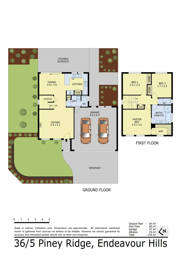 Floorplan of Homely townhouse listing, 36/5 Piney Ridge, Endeavour Hills VIC 3802