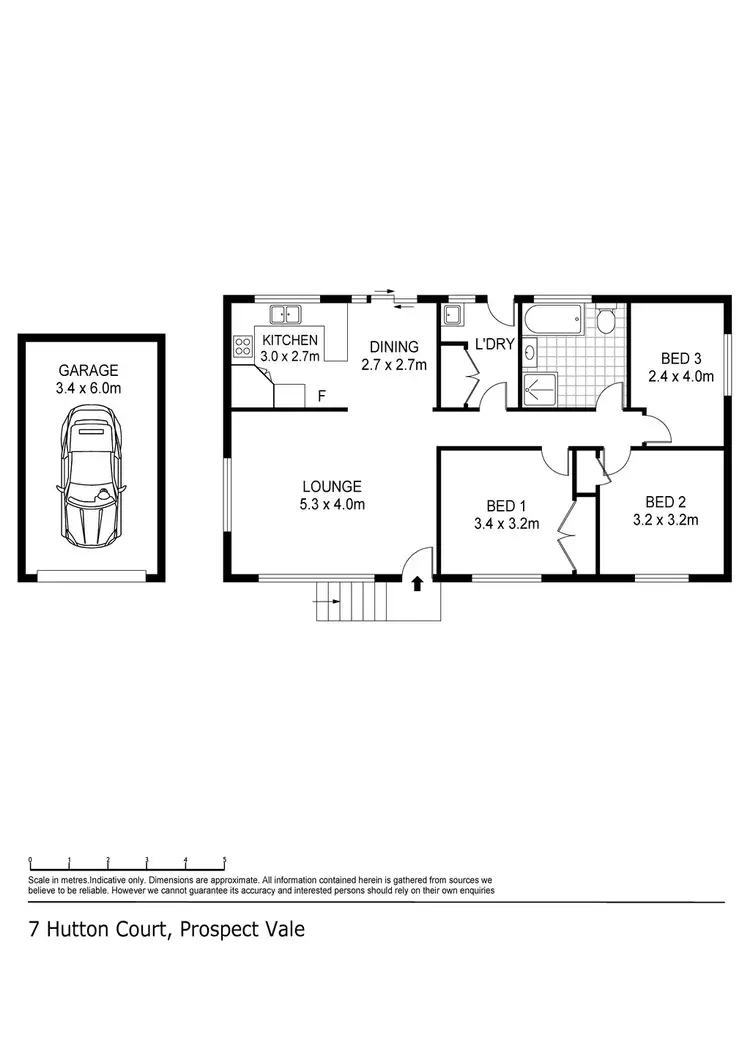 Floorplan of Homely house listing, 7 Hutton Court, Prospect Vale TAS 7250