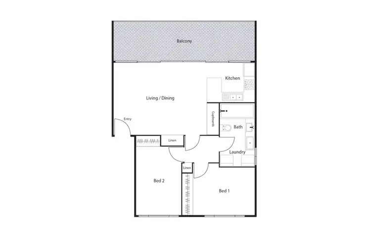 Floorplan of Homely house listing, 12/6 Heard Street, Mawson ACT 2607