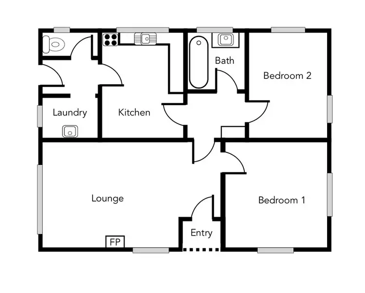 Floorplan of Homely house listing, 14 Murphy Street, Ararat VIC 3377