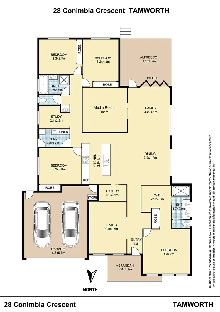 Floorplan of Homely house listing, 28 Conimbla Crescent, Tamworth NSW 2340