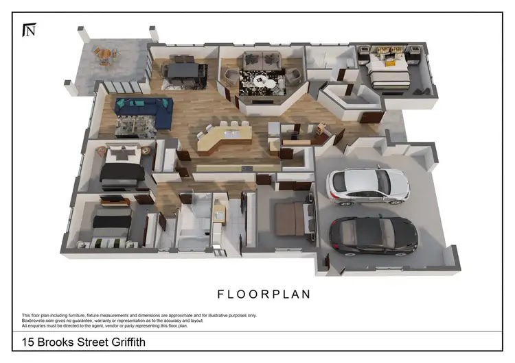Floorplan of Homely house listing, 15 Brooks Street, Griffith NSW 2680