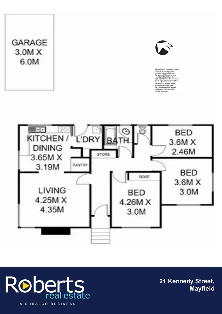 Floorplan of Homely house listing, 21 Kennedy Street, Mayfield TAS 7248