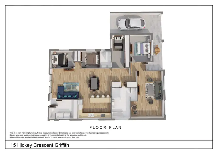 Floorplan of Homely house listing, 15 Hickey Crescent, Griffith NSW 2680